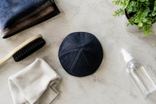 How to store a suede kippah so it keeps its shape and color