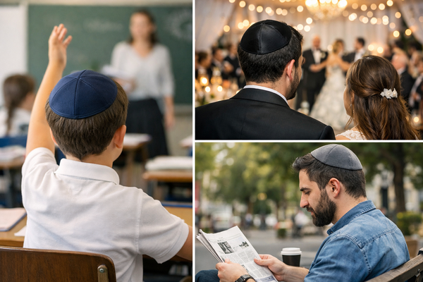 Can One Yarmulke Really Cover School, Celebrations, and Daily Wear?