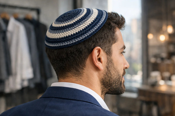How a Knit Kippah Bridges Tradition and Modern Dressing