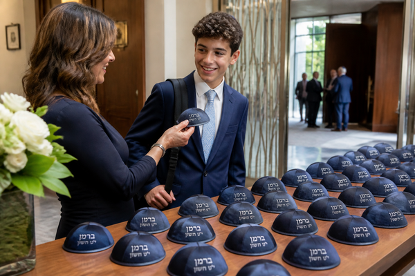 Why synagogues are switching to custom kippah orders for group events