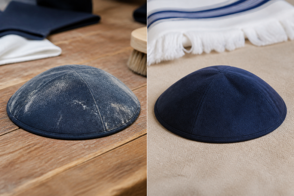 A step by step guide to caring for a formal kippah between events
