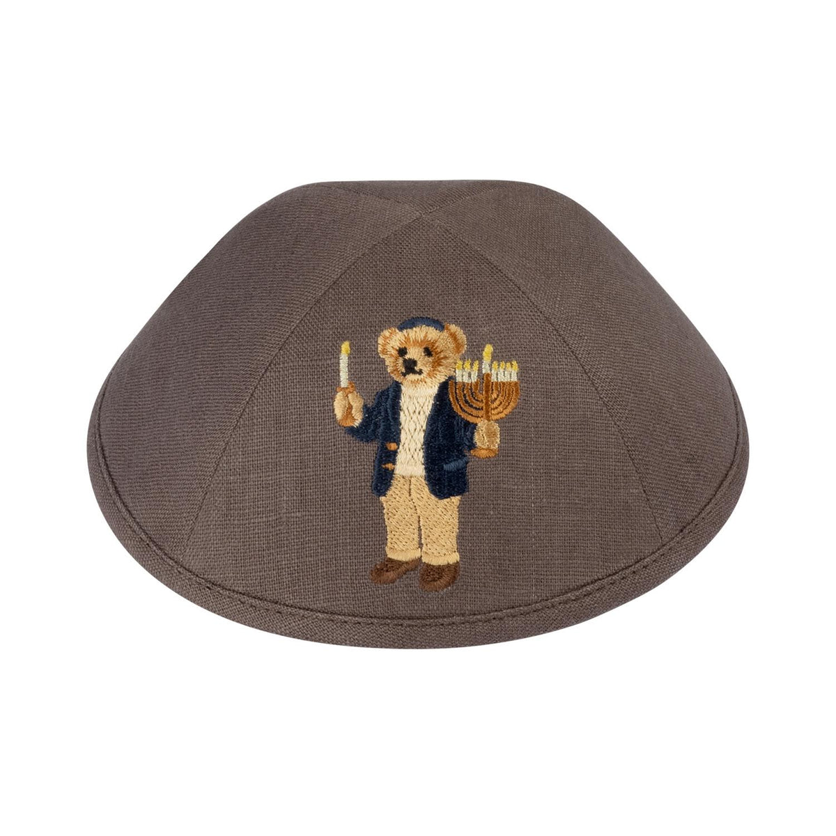 DOV BEAR BY IKIPPAH - MENORAH EDITION YARMULKE