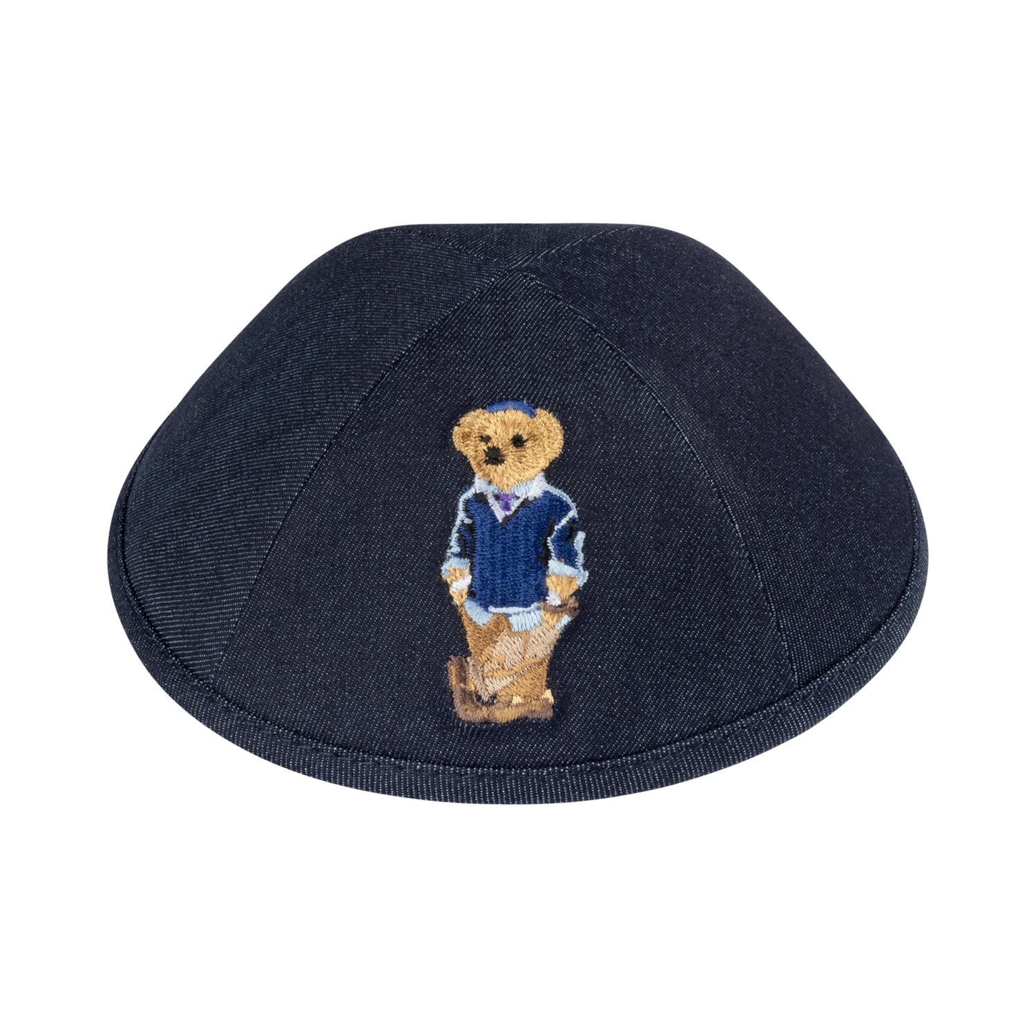 DOV BEAR BY IKIPPAH - DENIM EDITION YARMULKE