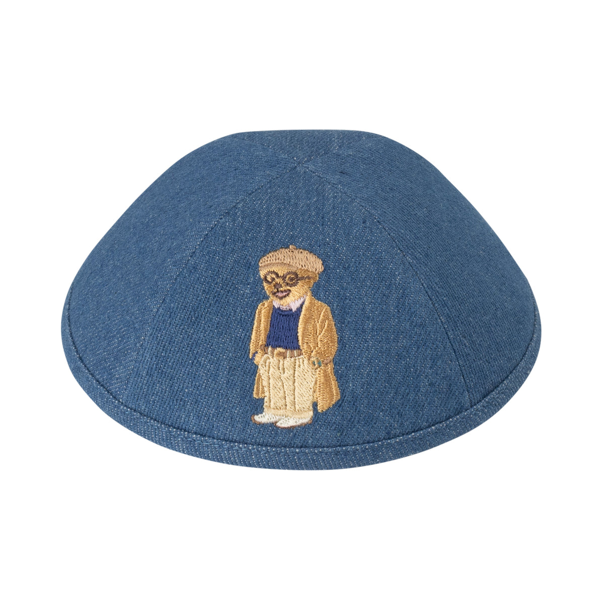 IKIPPAH GRANDPA BEAR- DENIM YARMULKE