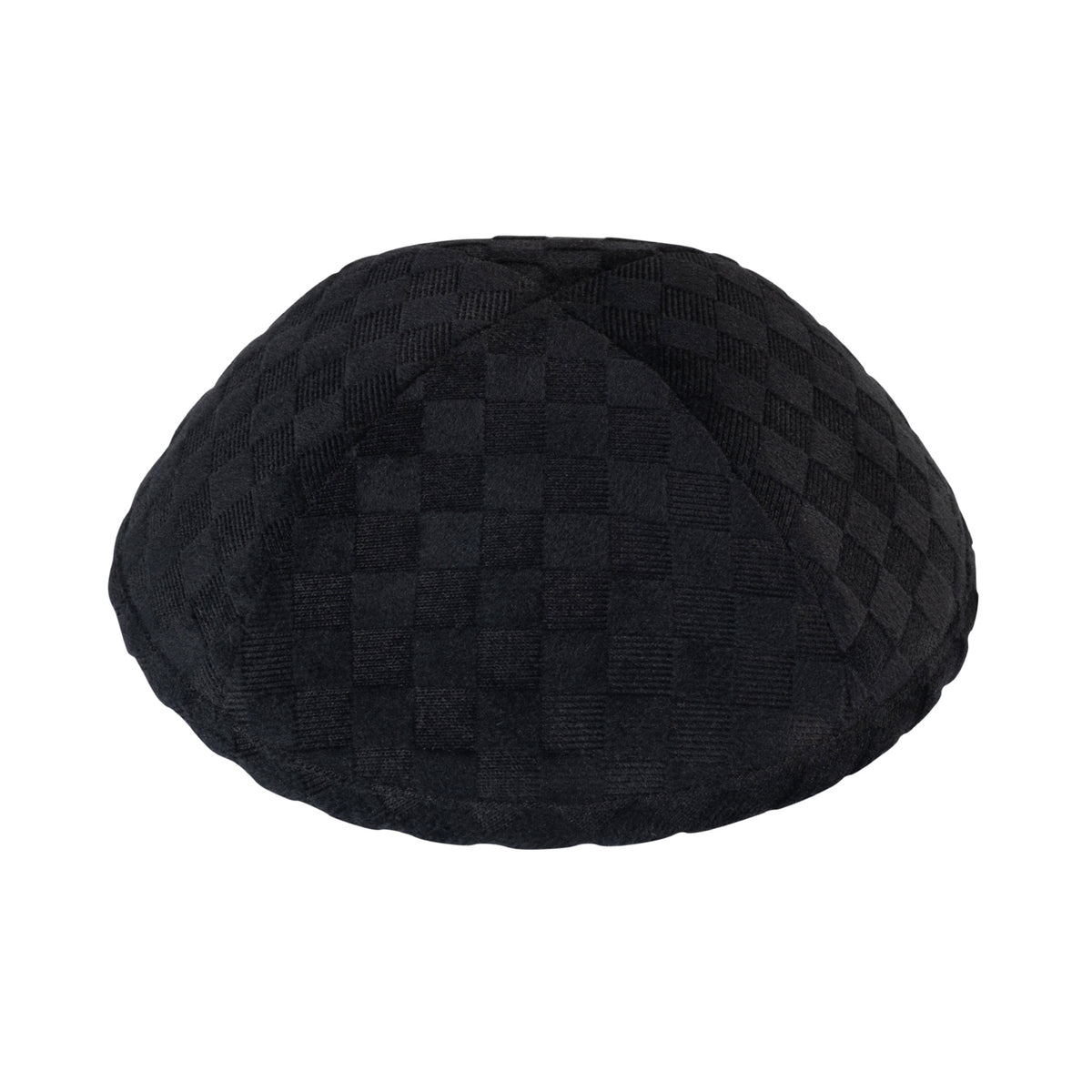 IKIPPAH BLACK CORD SQUARE YARMULKE