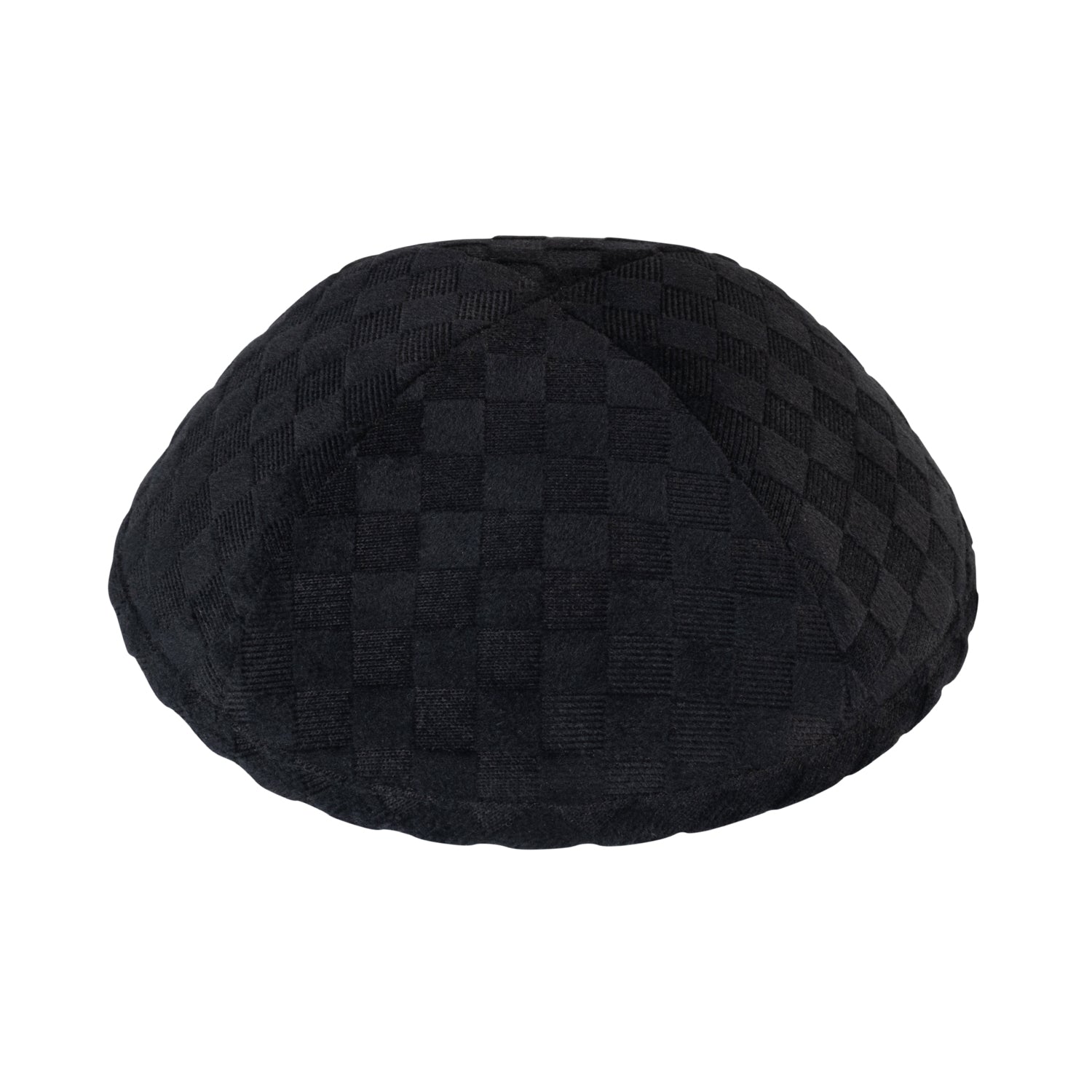 IKIPPAH BLACK CORD SQUARE YARMULKE