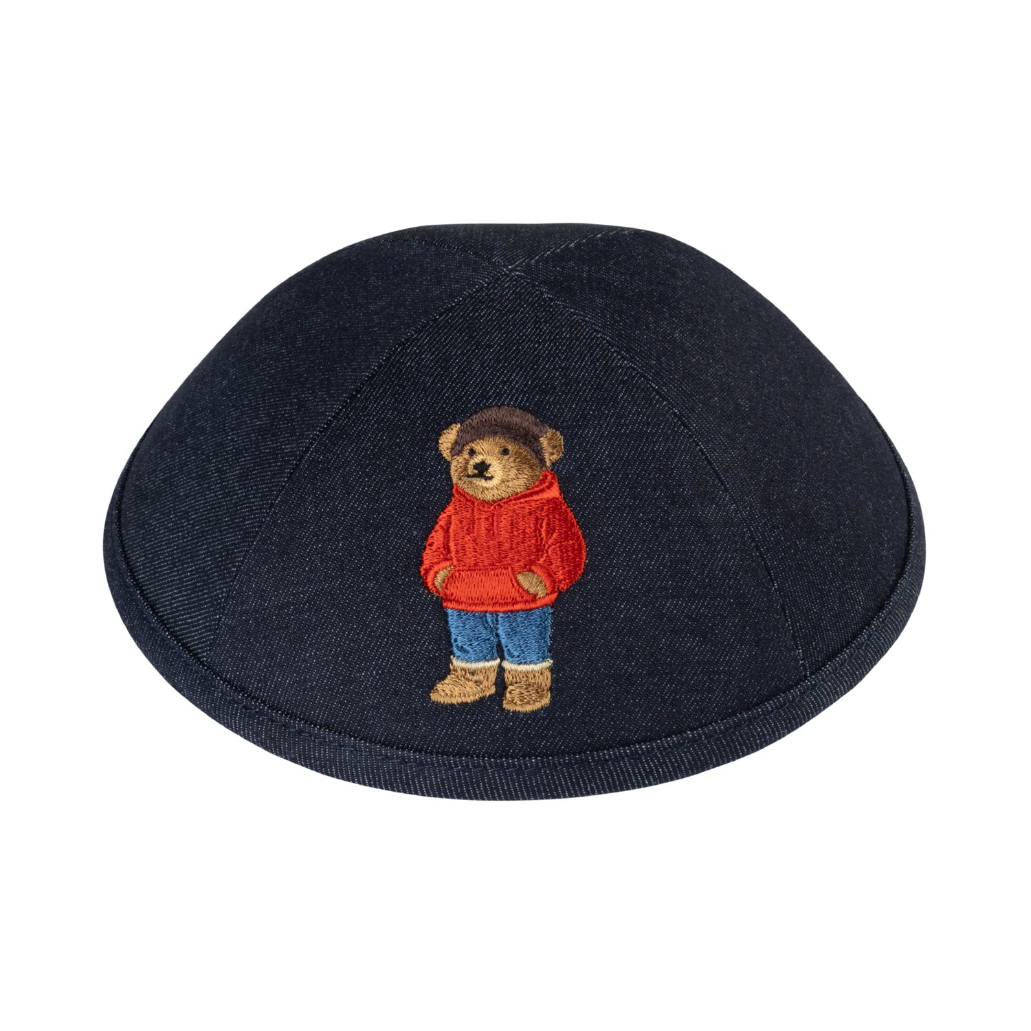 IKIPPAH COZY DOV BEAR - DENIM YARMULKE