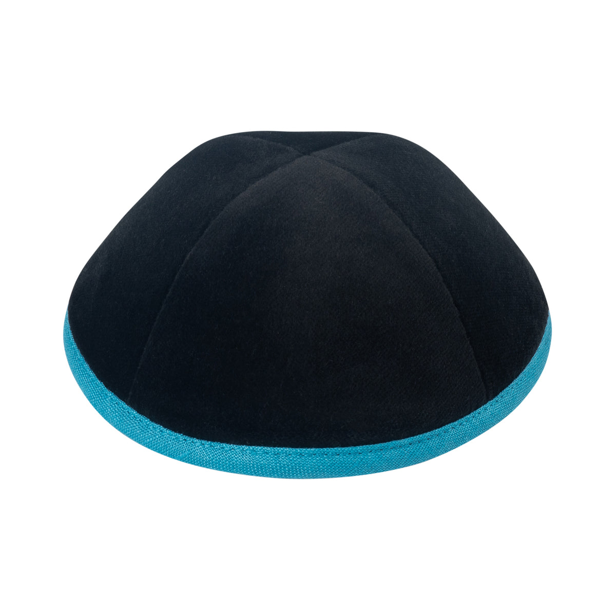IKIPPAH BLACK VELVET W/ TIFFANY RIM YARMULKE