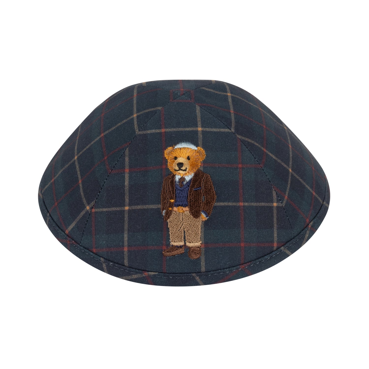 IKIPPAH BEAR - PLAID YARMULKE