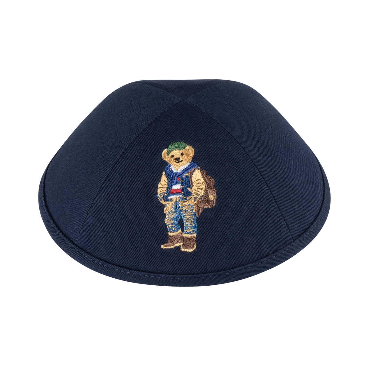 IKIPPAH BOOKIE DOV BEAR - NAVY YARMULKE