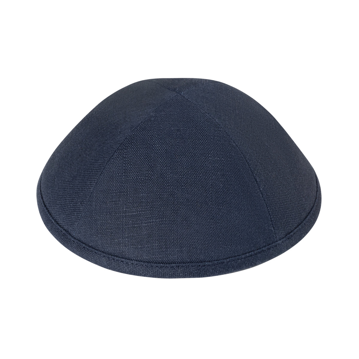 IKIPPAH DARK NAVY LINEN YARMULKE iKippah Store
