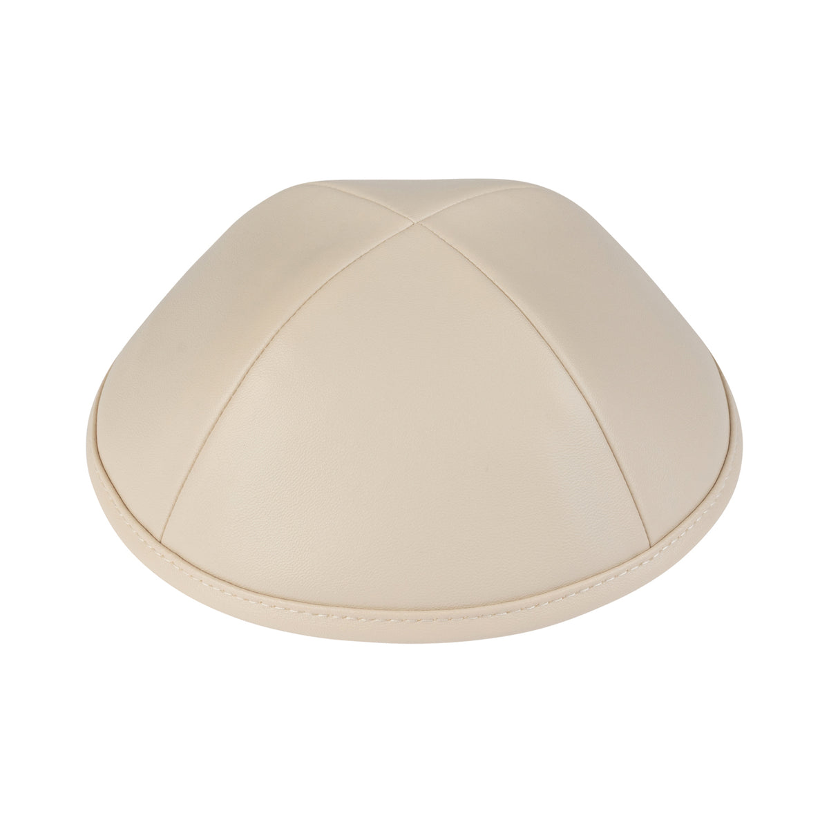IKIPPAH BEIGE LEATHER YARMULKE