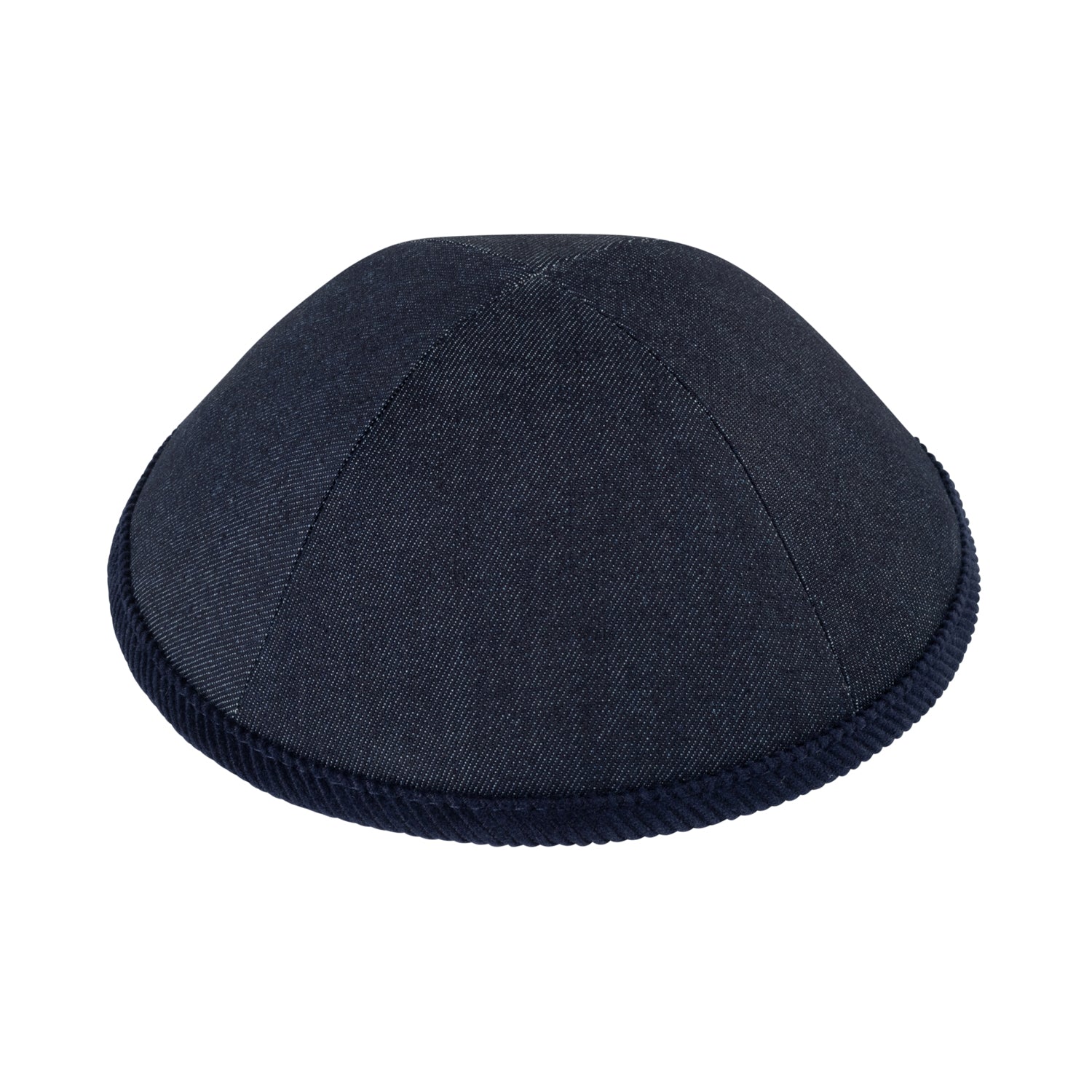 IKIPPAH NAVY DENIM W/ NAVY CORDUROY RIM YARMULKE