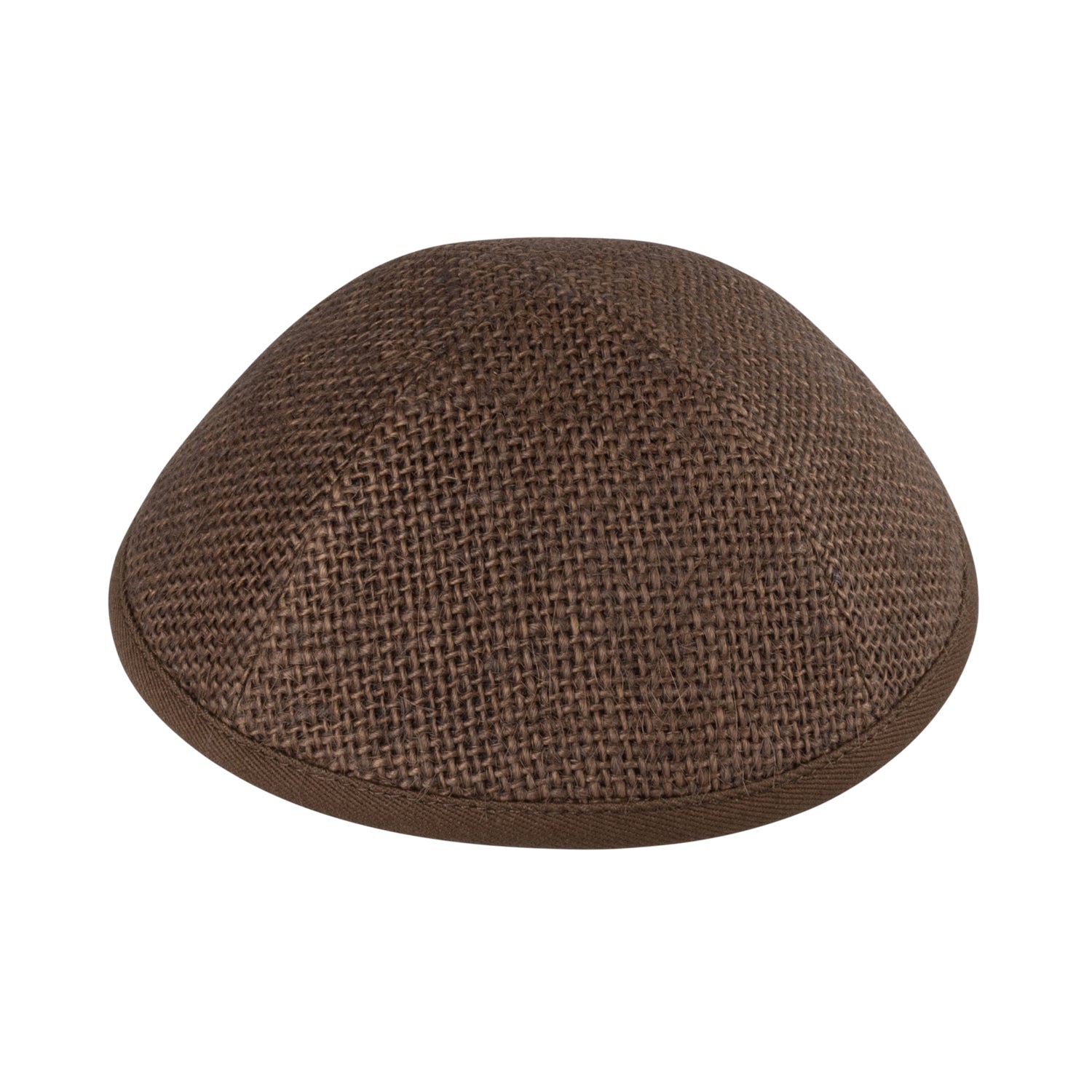IKIPPAH BROWN BURLAP YARMULKE
