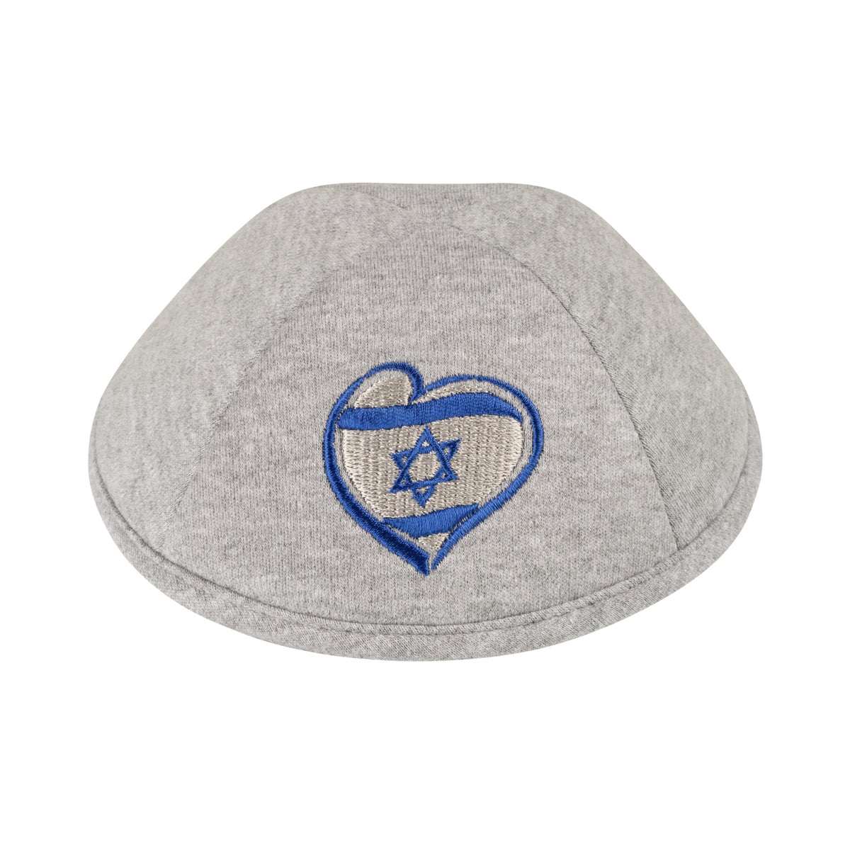 IKIPPAH HEARTED FLAG OF ISRAEL YARMULKE