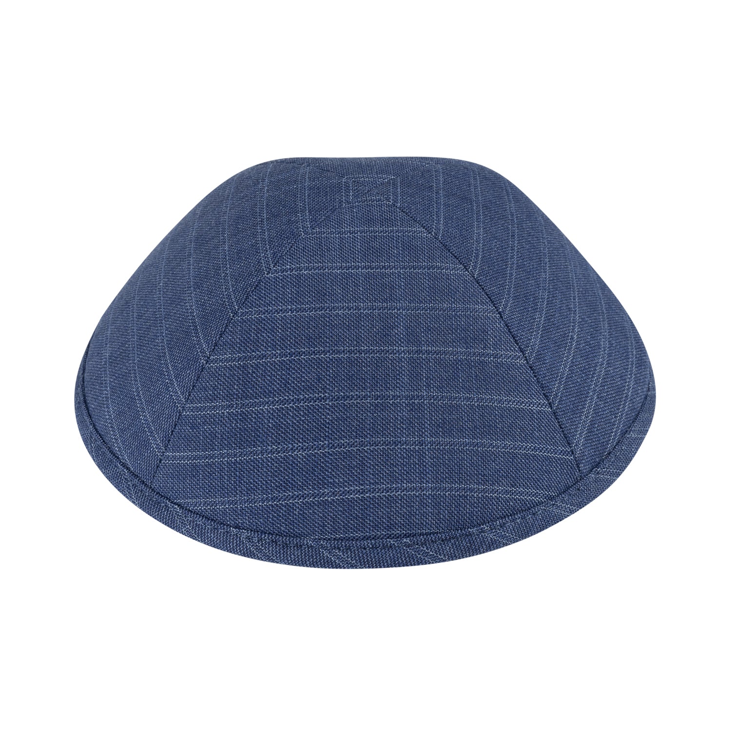 IKIPPAH DOUBLE STRIPED BLUE SUITING YARMULKE