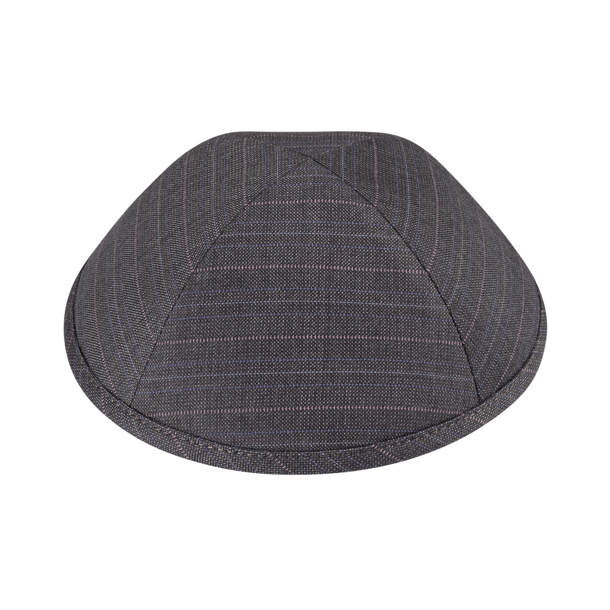 IKIPPAH STRIPED GRAY SUITING YARMULKE