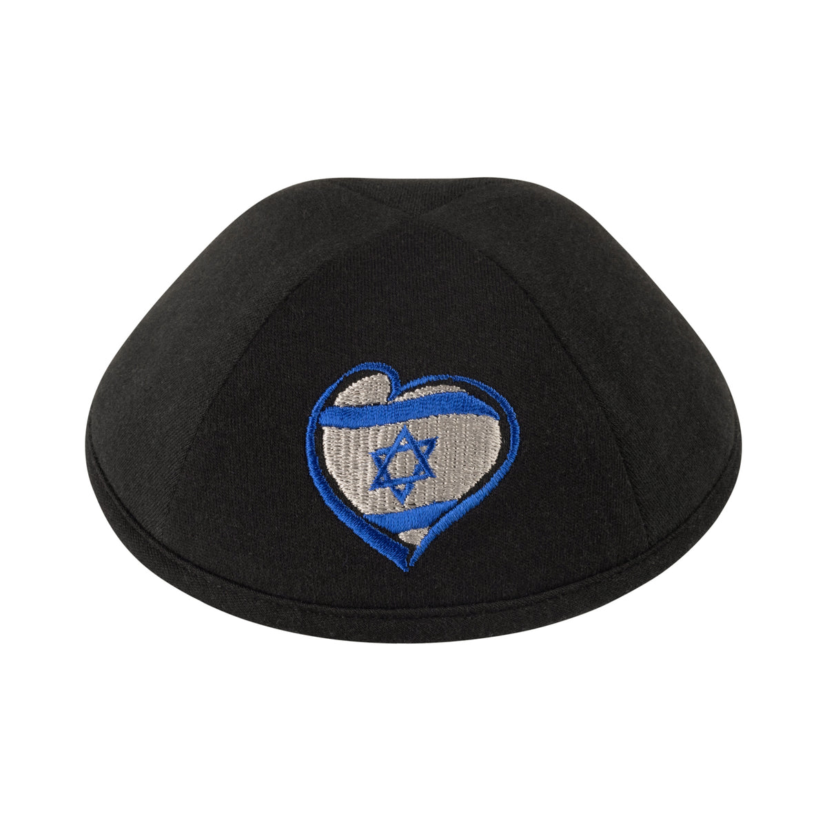 IKIPPAH HEARTED FLAG OF ISRAEL YARMULKE