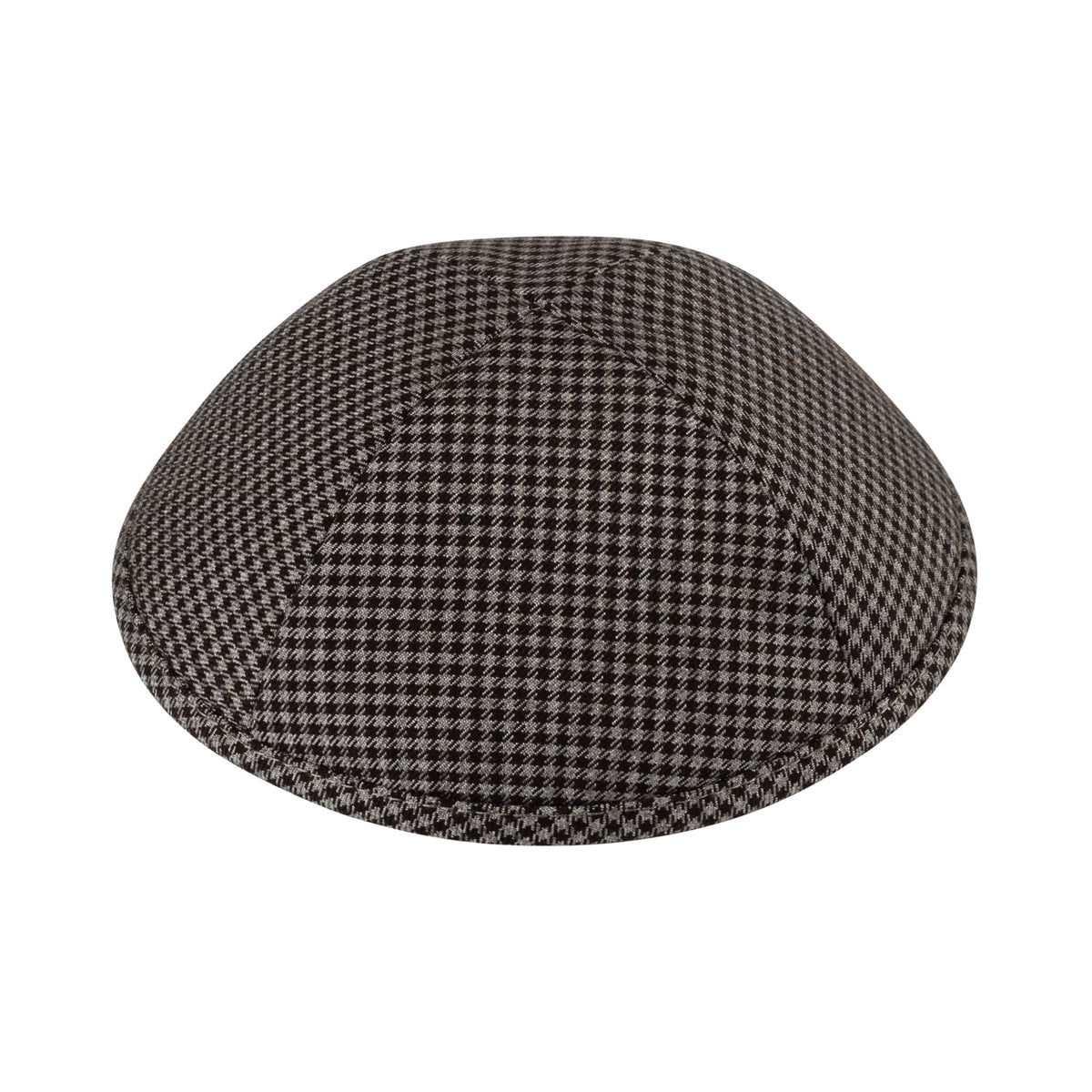 IKIPPAH BLACK & GRAY CHECK YARMULKE