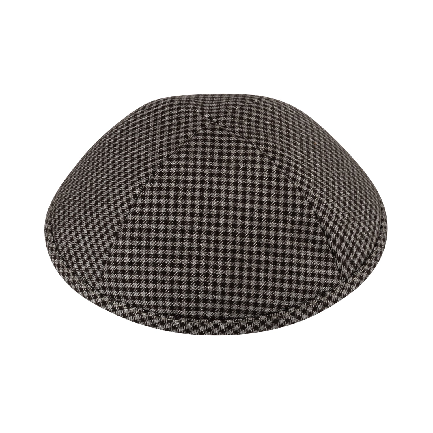 IKIPPAH BLACK & GRAY CHECK YARMULKE