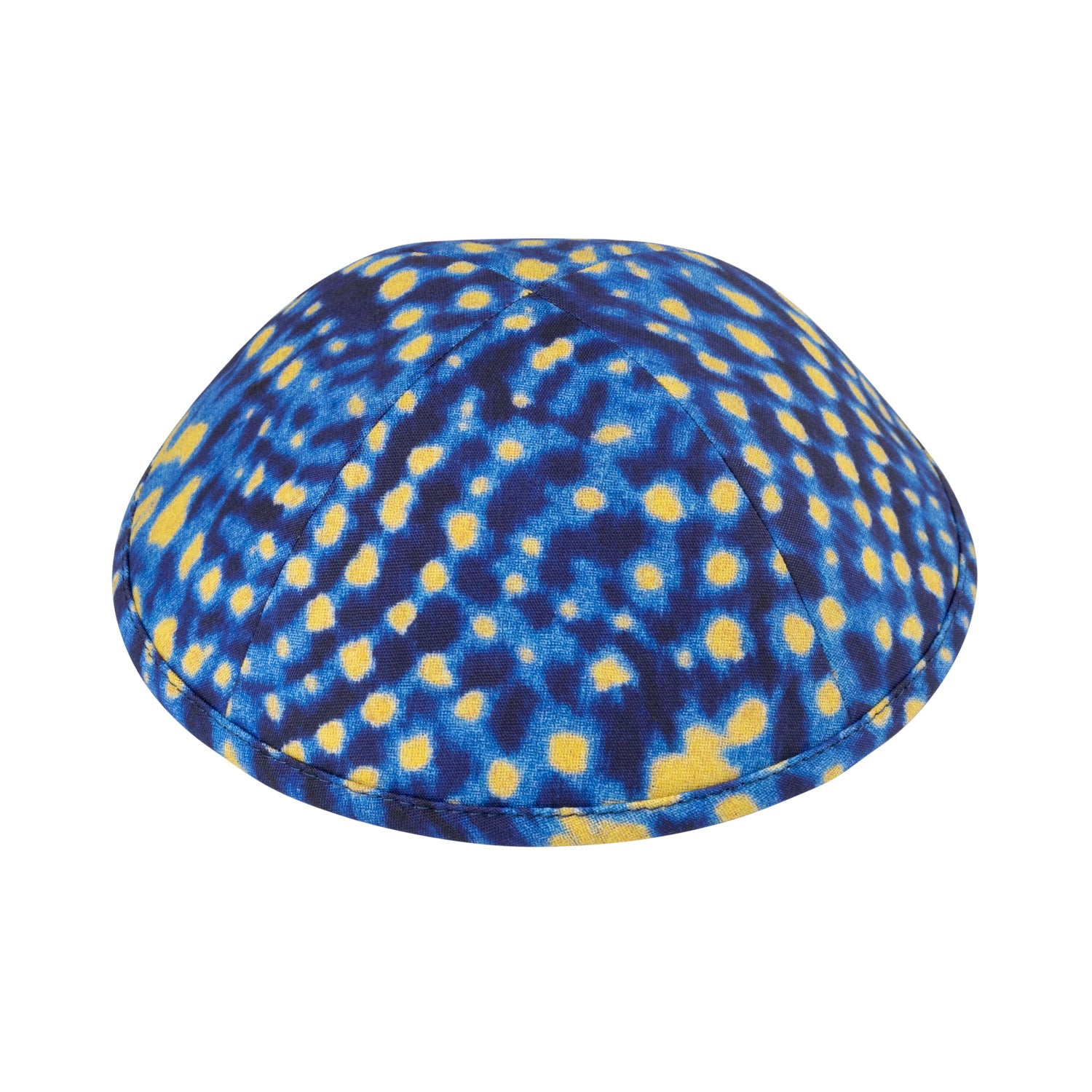 IKIPPAH BLUE & YELLOW SPOTLIGHT YARMULKE