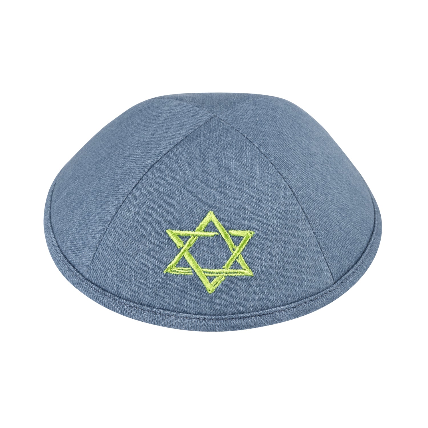 IKIPPAH DENIM W/ NEON JEWISH STAR YARMULKE