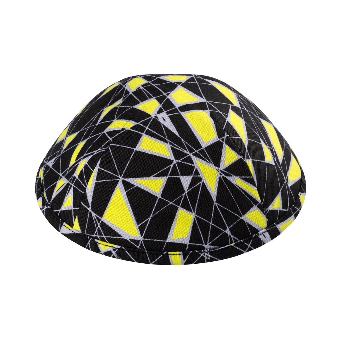 IKIPPAH BLACK &amp; YELLOW MOSAIC YARMULKE