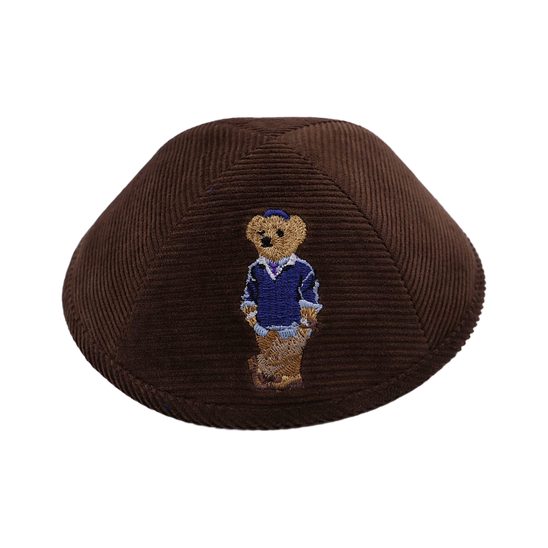 DOV BEAR BY IKIPPAH - CORDUROY EDITION YARMULKE