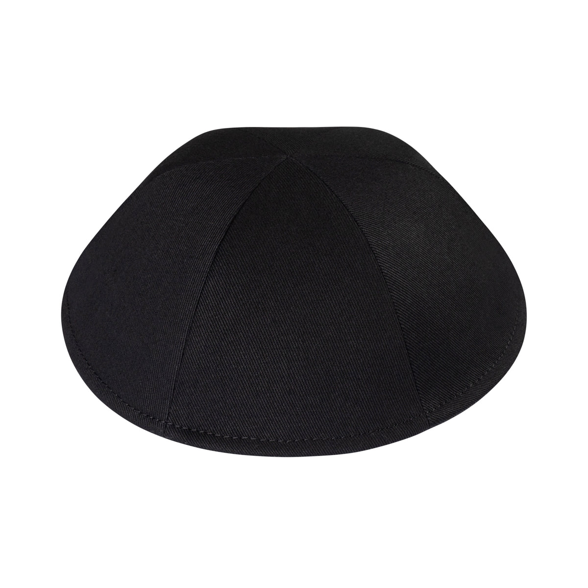 IKIPPAH RIMLESS BLACK COTTON - 6 PANEL YARMULKE