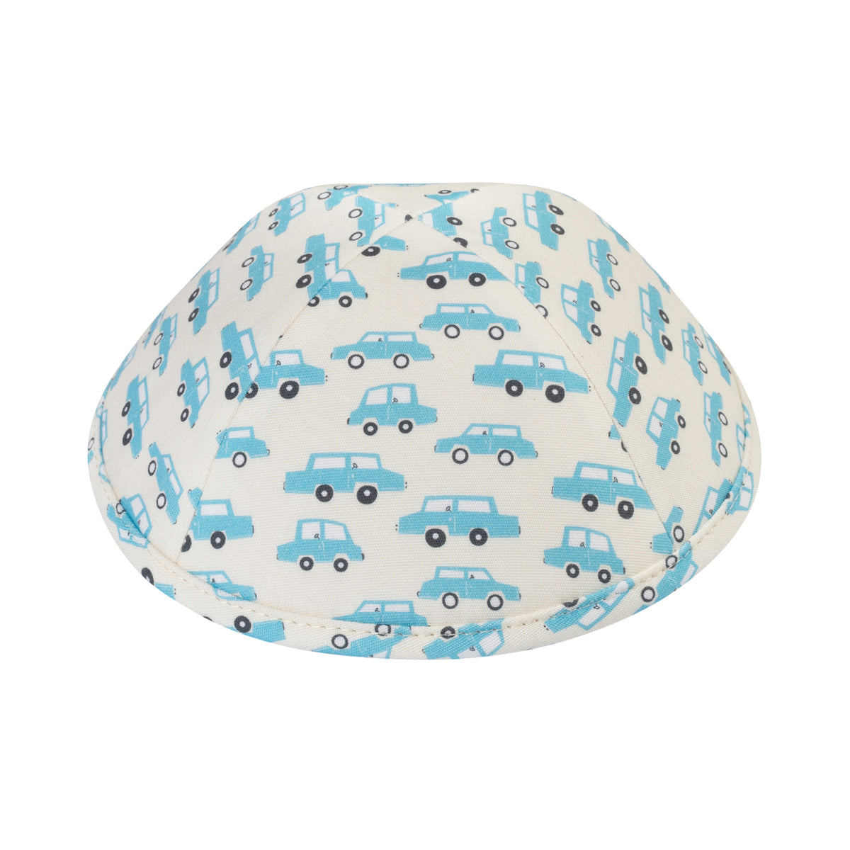 IKIPPAH LITTLE BLUE CARS YARMULKE