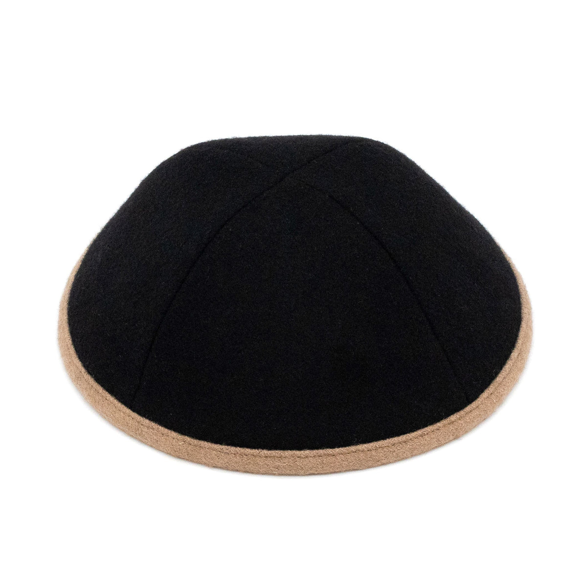 IKIPPAH WOOL W/ LEATHER RIM YARMULKE