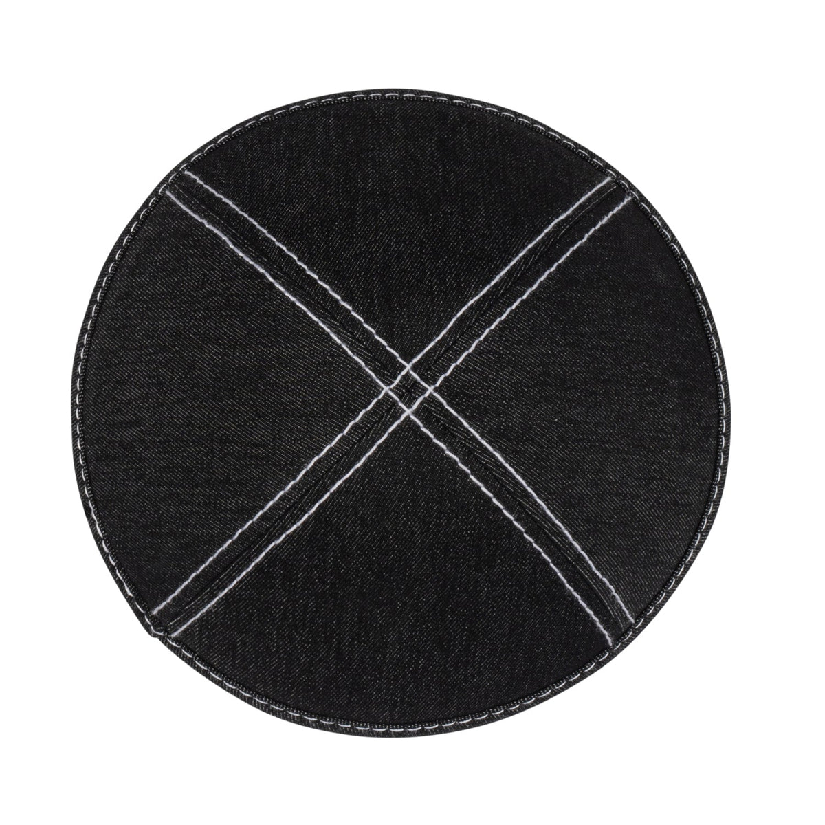 IKIPPAH DENIM W/ DOUBLE STITCHING YARMULKE