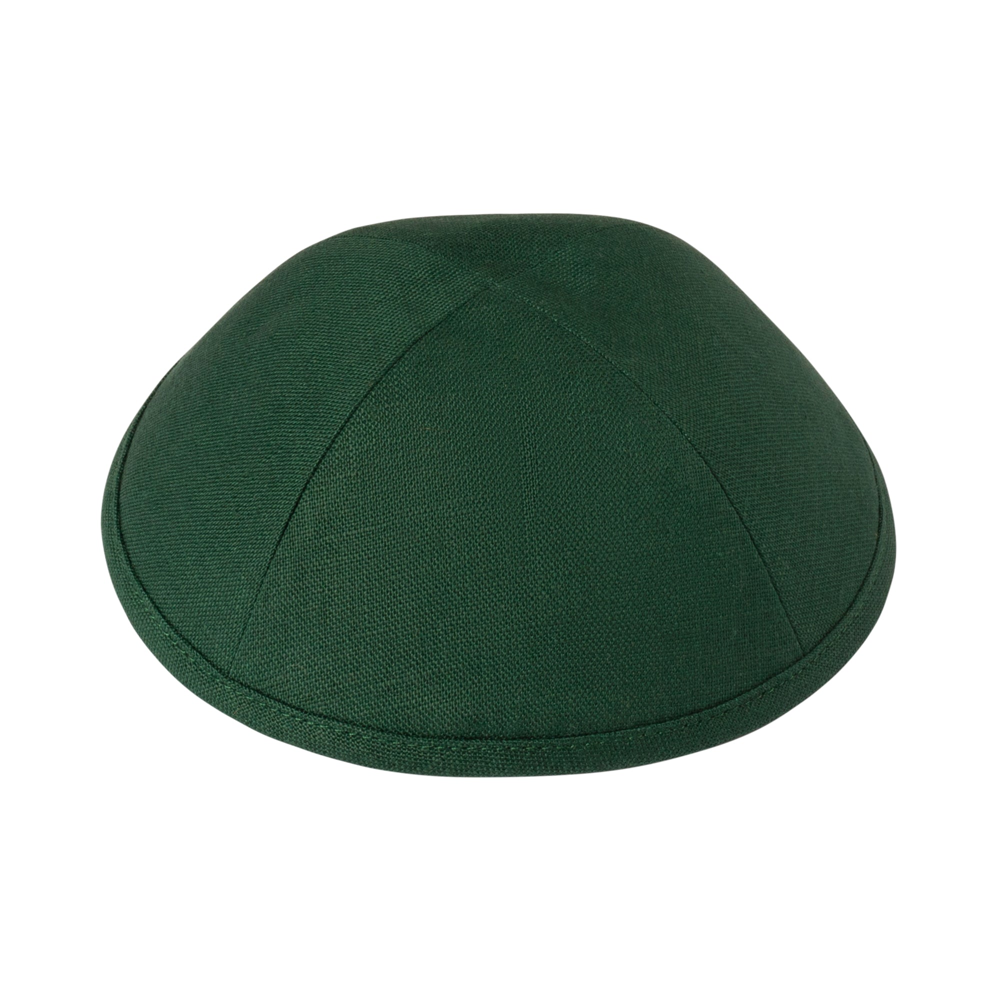 IKIPPAH GREEN LINEN YARMULKE