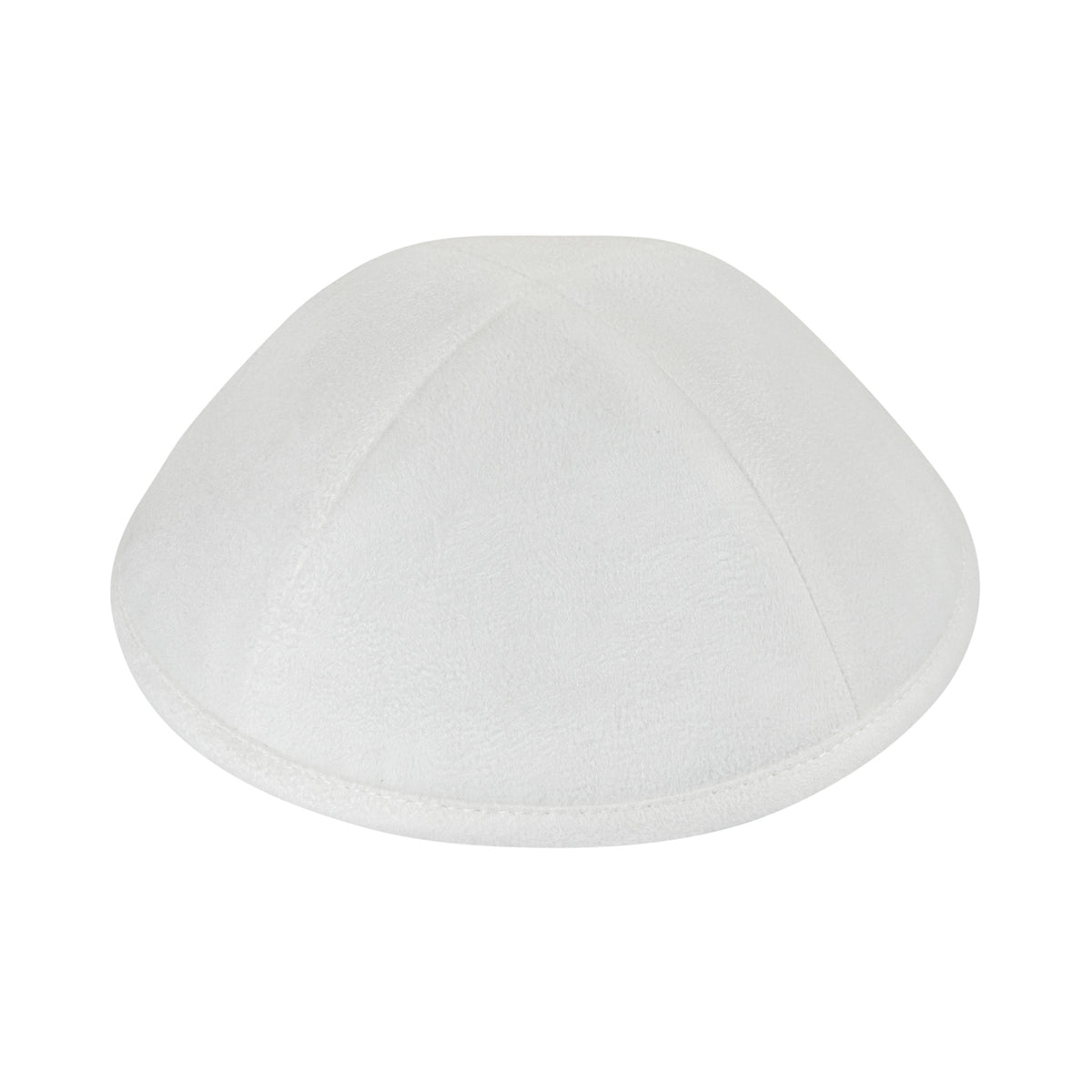 IKIPPAH WHITE SUEDE YARMULKE
