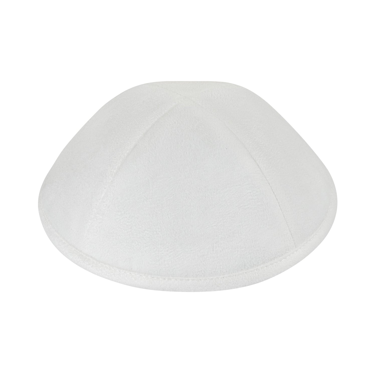 IKIPPAH WHITE SUEDE YARMULKE