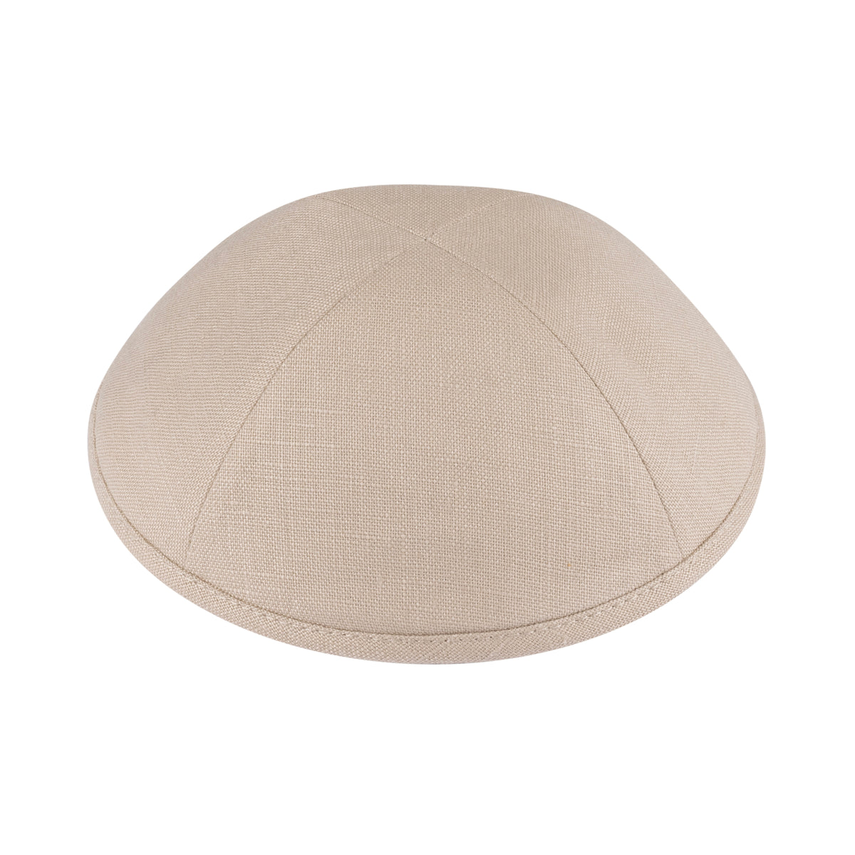 IKIPPAH MID-BEIGE LINEN YARMULKE