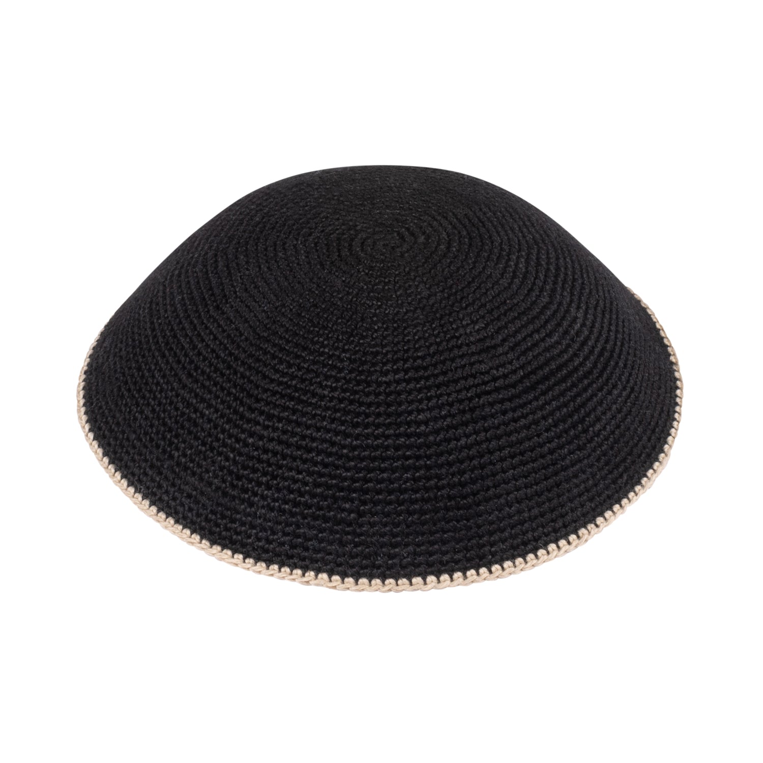 IKIPPAH KNIT WITH COLORED RIM YARMULKE