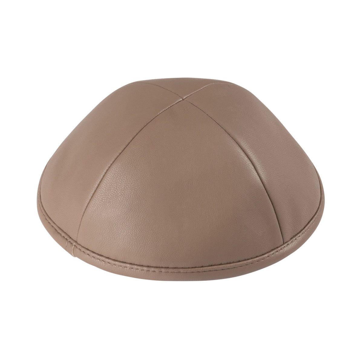 IKIPPAH LIGHT BROWN LEATHER YARMULKE