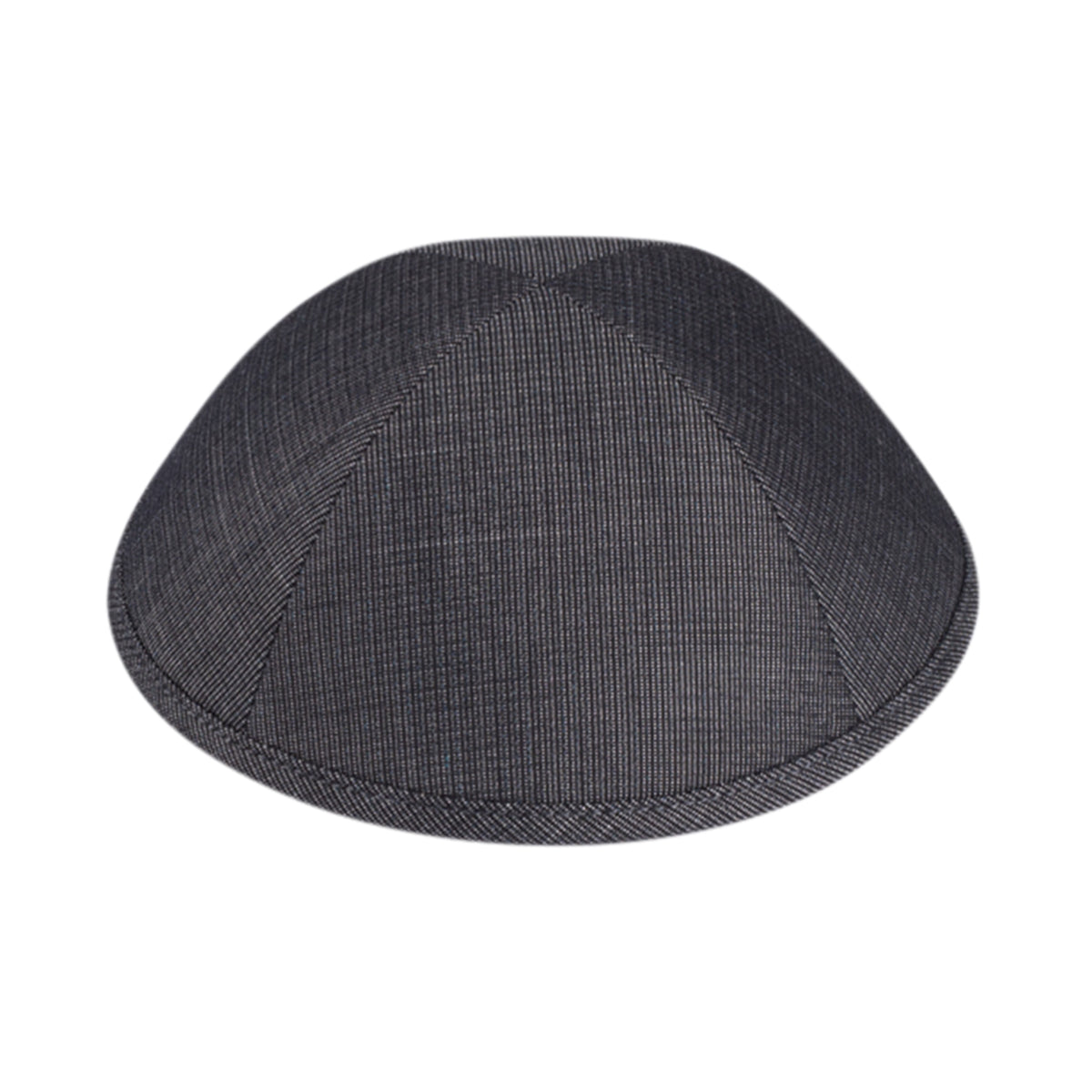 IKIPPAH BLACK &amp; GRAY INTERLACED SUITING YARMULKE