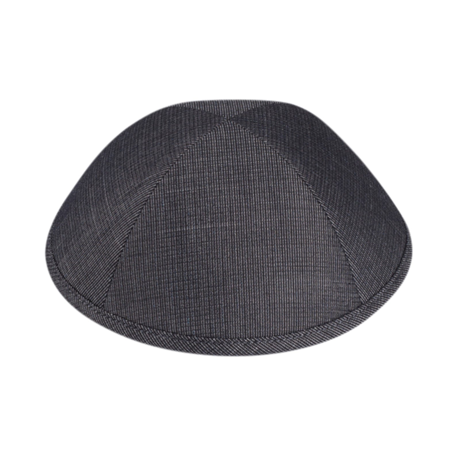 IKIPPAH BLACK & GRAY INTERLACED SUITING YARMULKE