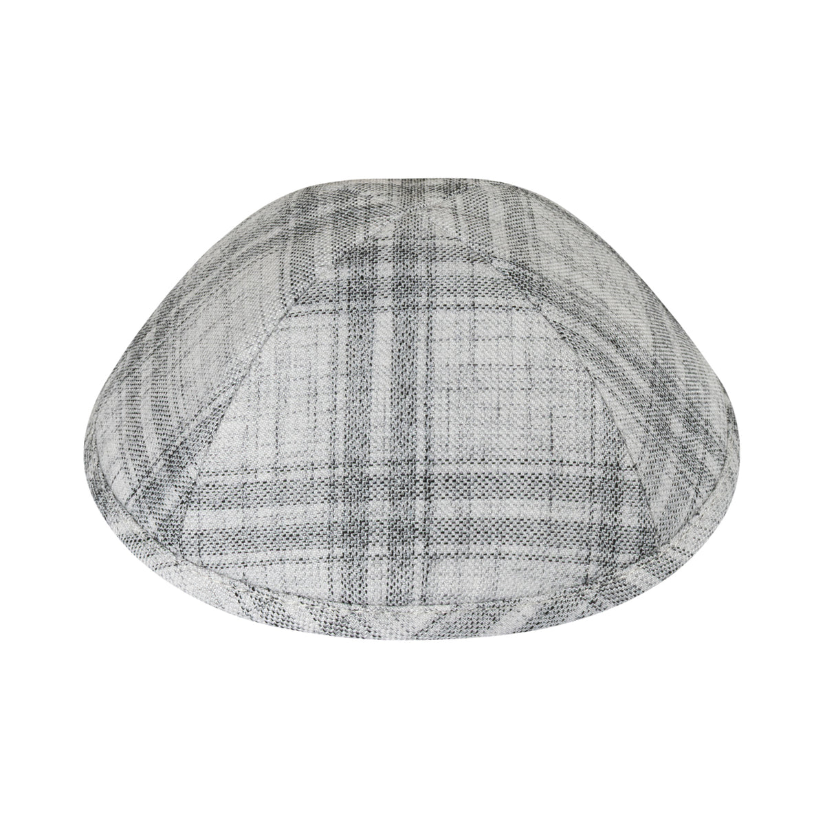 IKIPPAH FADED WHITE PLAID YARMULKE