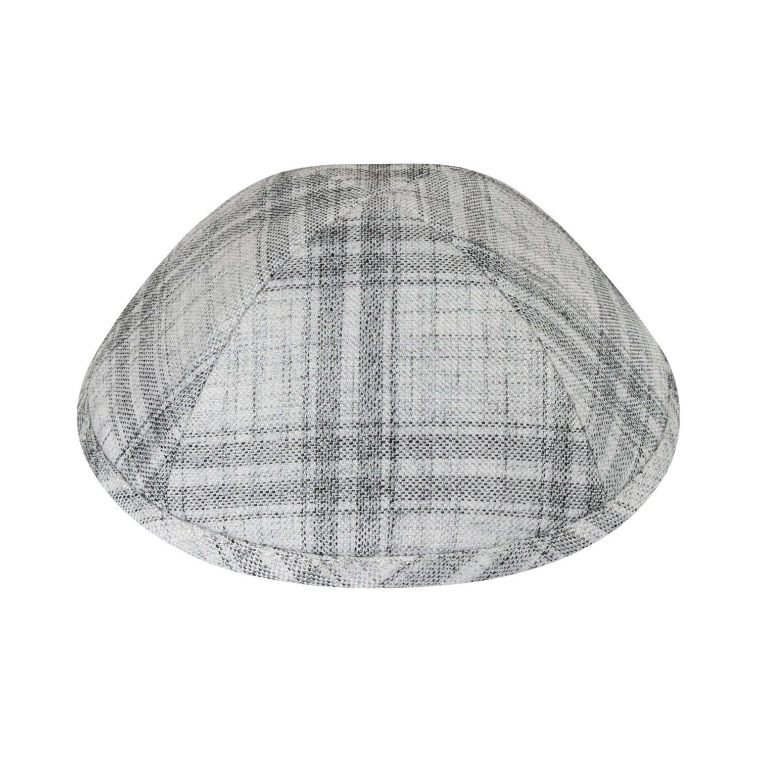 IKIPPAH FADED WHITE PLAID YARMULKE