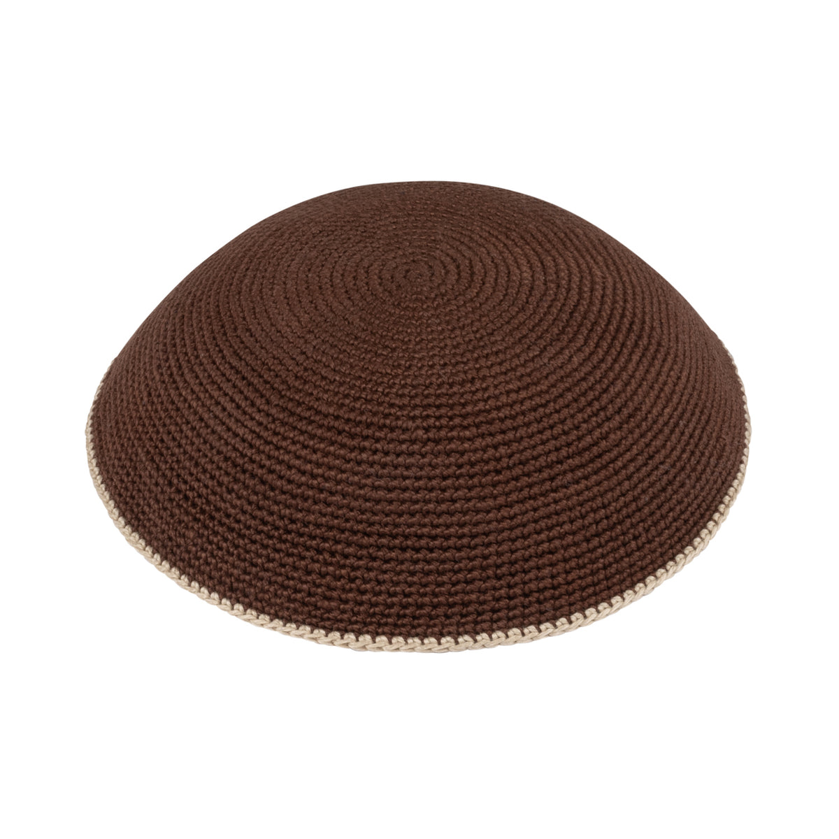 IKIPPAH KNIT WITH COLORED RIM YARMULKE