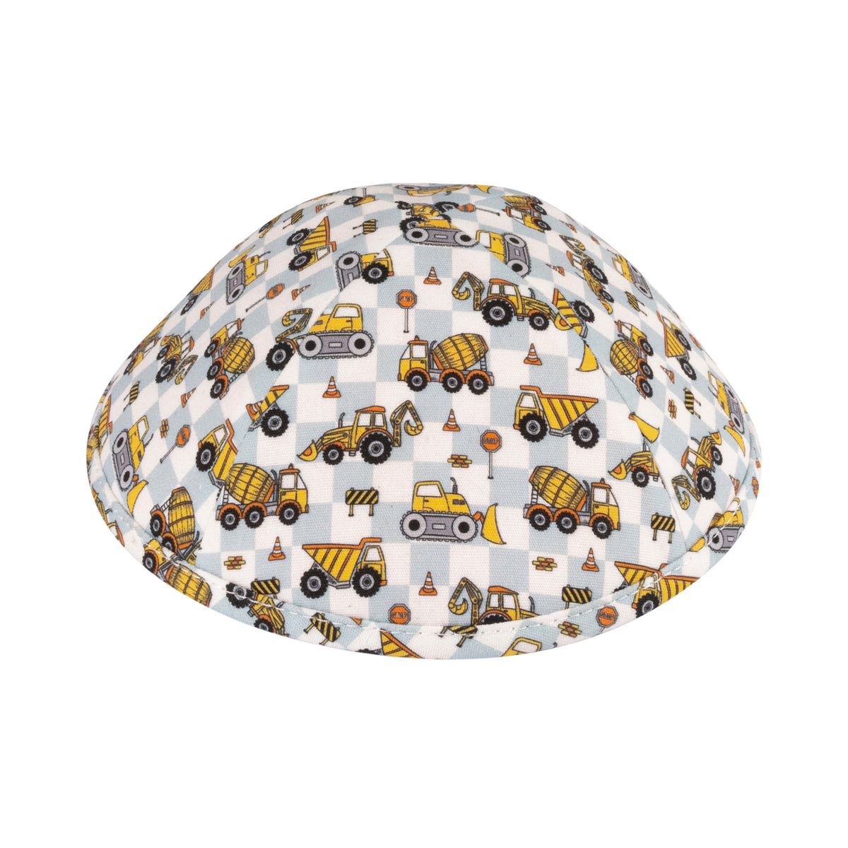 IKIPPAH CHECKERED CONSTRUCTION YARMULKE