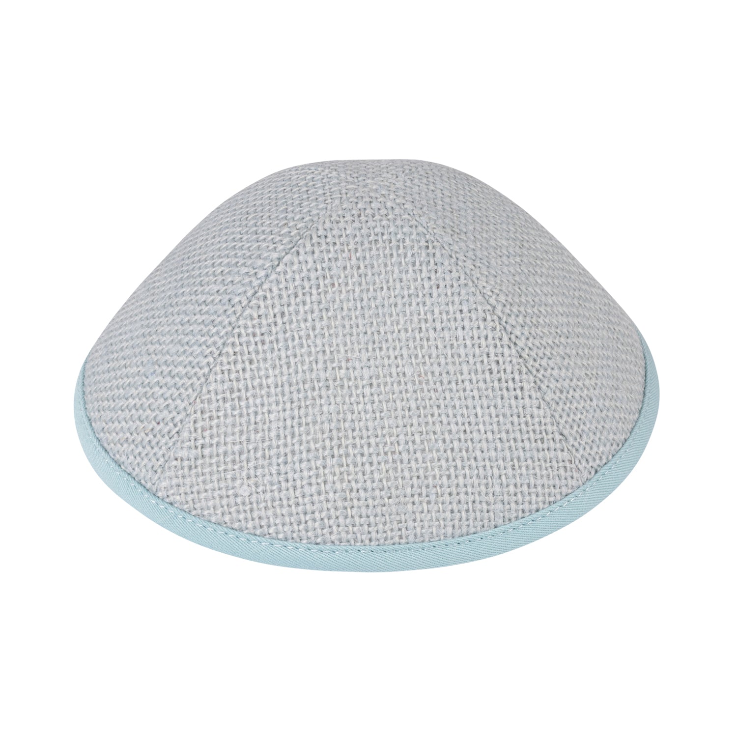 IKIPPAH LIGHT BLUE BURLAP YARMULKE