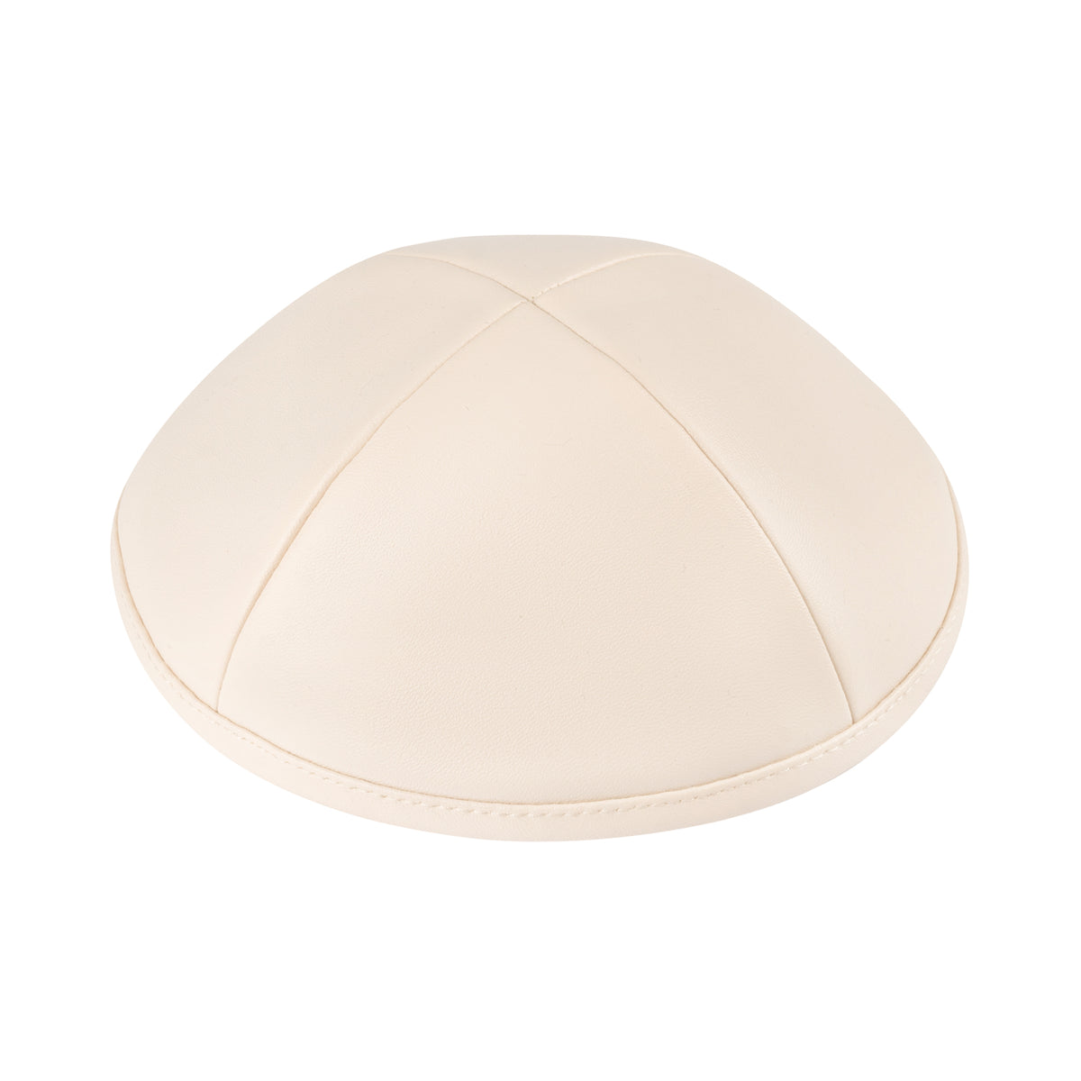 IKIPPAH IVORY LEATHER YARMULKE