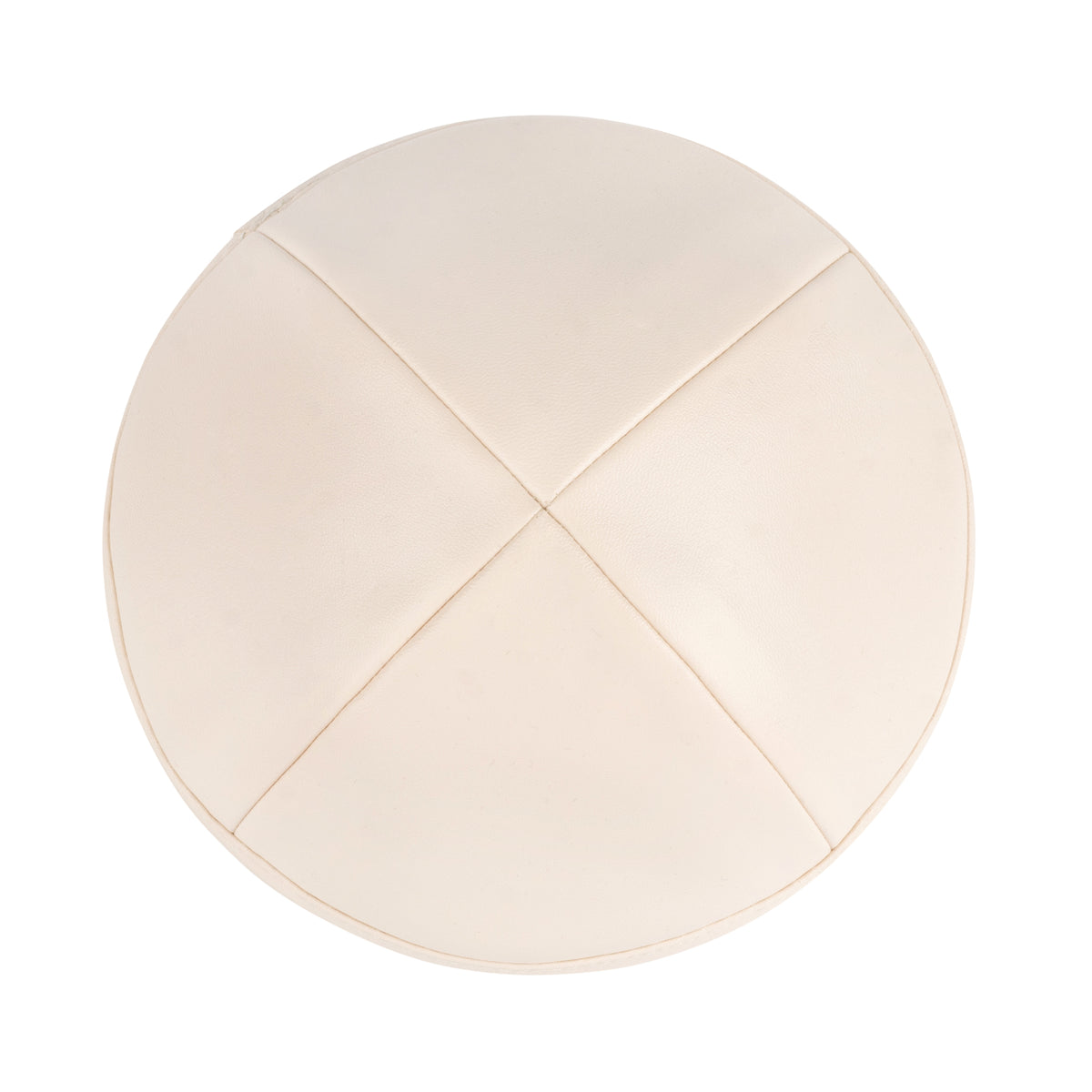 IKIPPAH IVORY LEATHER YARMULKE