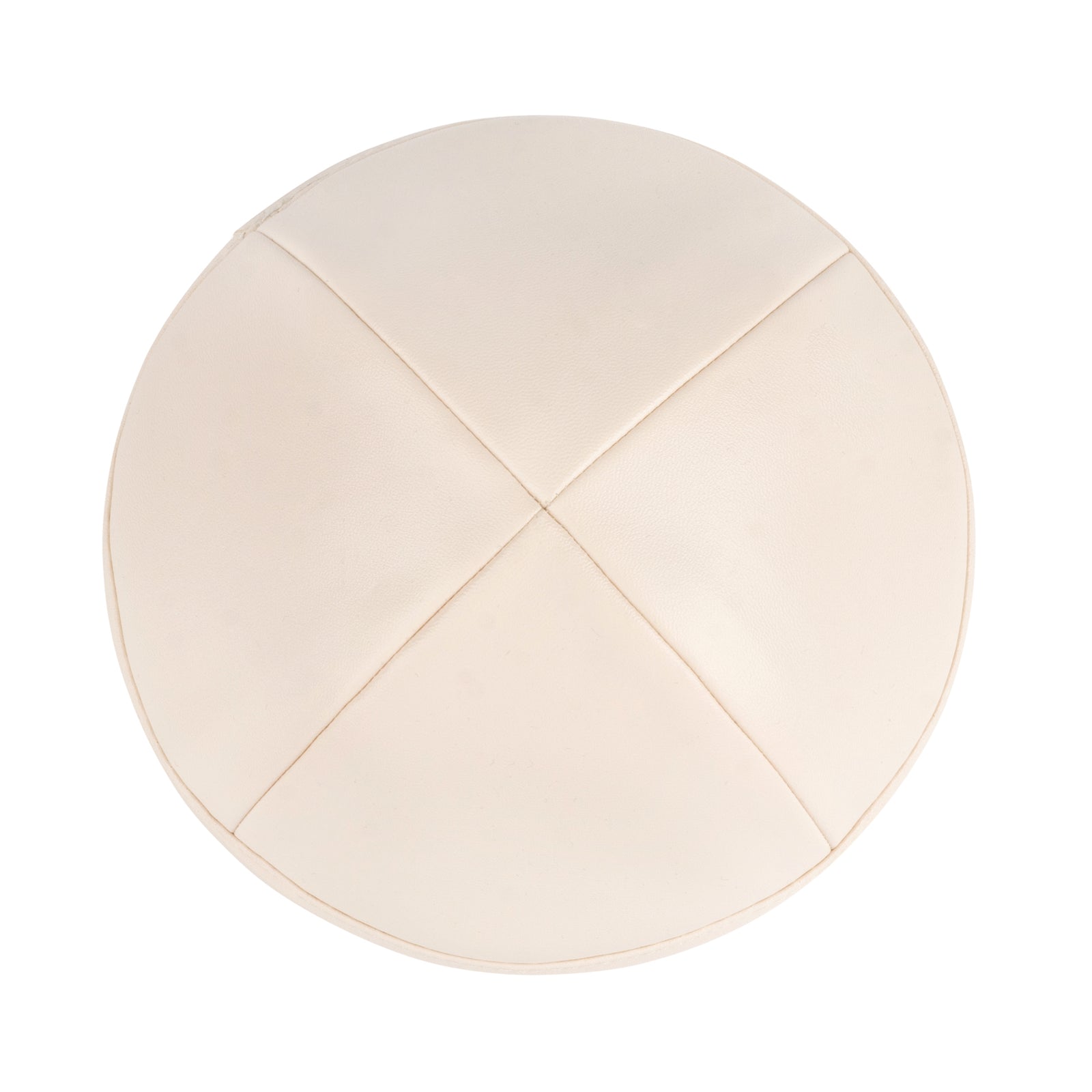 IKIPPAH IVORY LEATHER YARMULKE