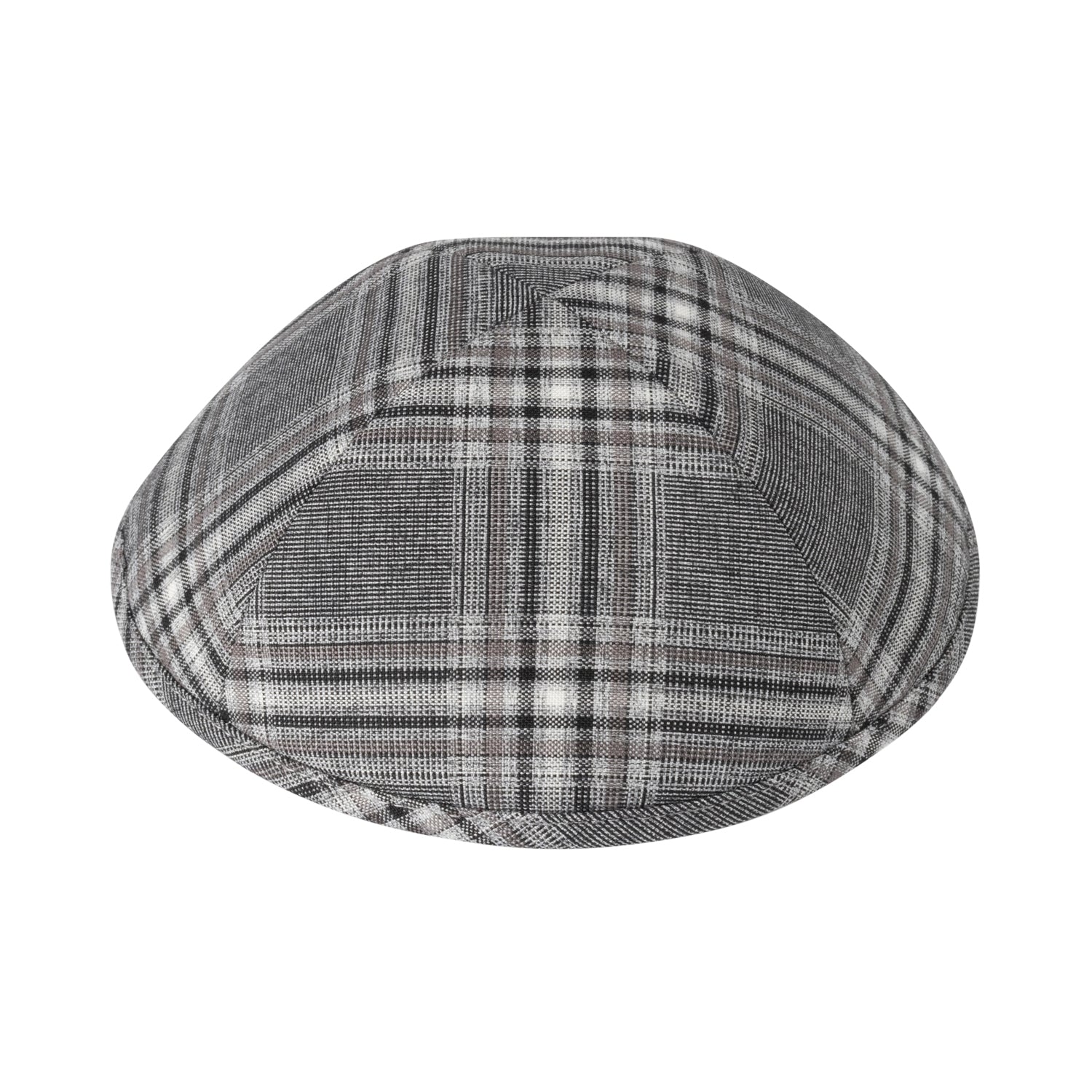 IKIPPAH BLACK & WHITE PLAID YARMULKE