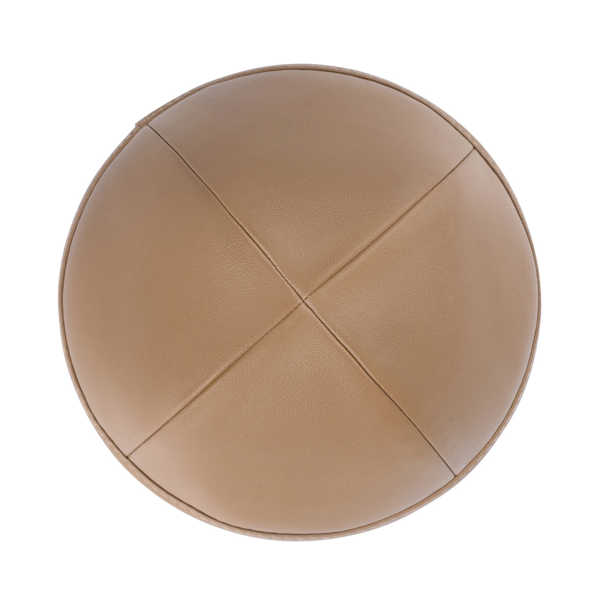 IKIPPAH PECAN LEATHER YARMULKE
